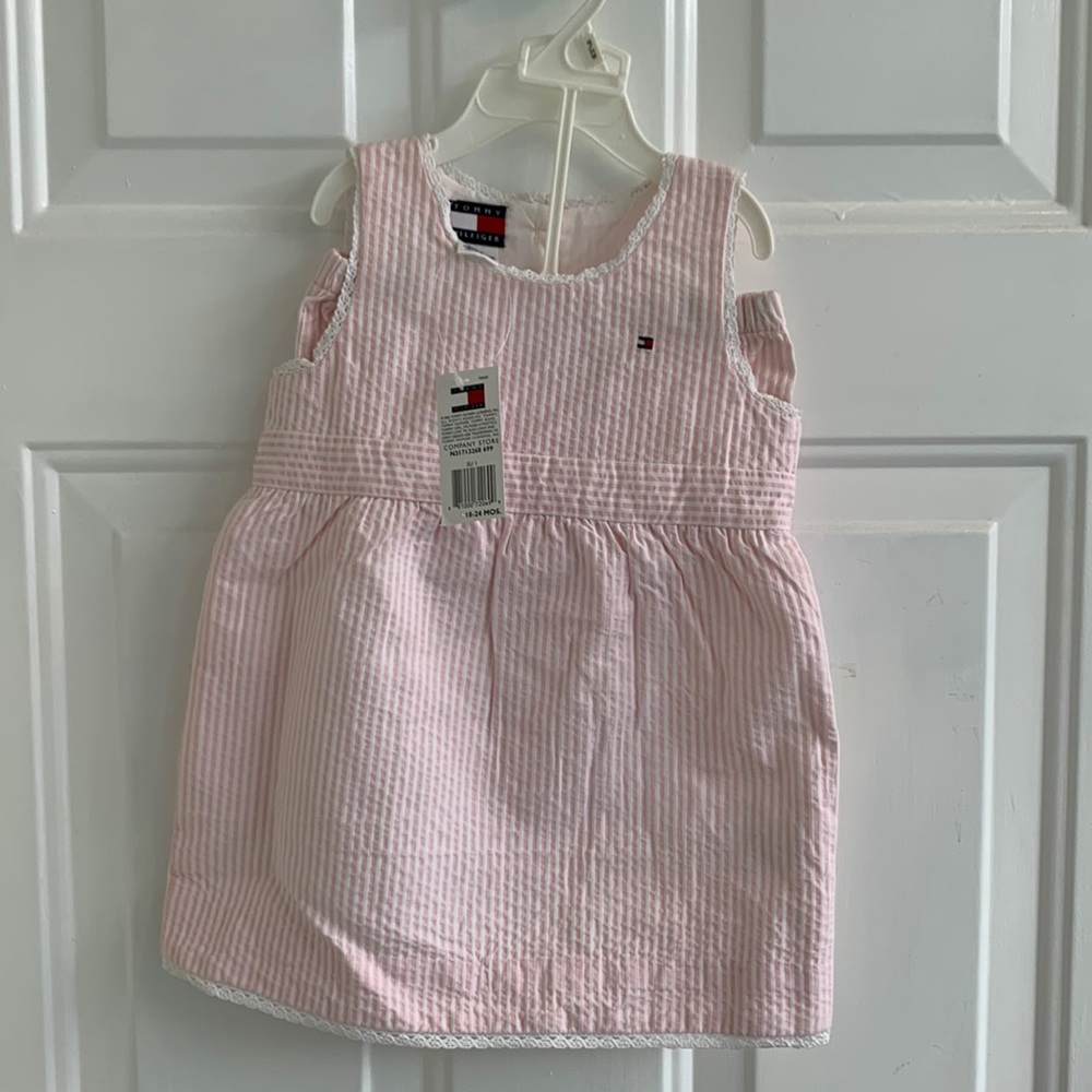 18-24 mos NWTs Tommy Hilfiger sear sucker sundress with bloomers